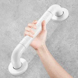 bath guru ABS Wall Mounted Heavy Duty 12 Inch Grab Bar for Bathroom Toilet Shower Grab Bar image 2