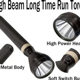 regals choice Dual Charging 1000m Beam LED Torch with 26650 Cell 6 hrs Torch Emergency Light-picture-23
