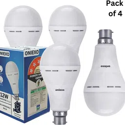 Pack of 4-Durable and Bright 12W Rechargeable LED Emergency Bulb for All Needs 4 hrs Bulb Emergency Light-image-40