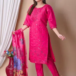 kgn fashion Cotton Silk Blend Women Churidar image 3