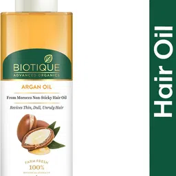 biotique advanced organics Argan Oil From Morocco Non-Sticky Hair oil 200ml Hair Oil-picture-11