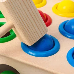 zokato Knock The Ball Toy With Hammer - Multicolor image 4
