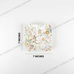 castleite Bliss Coastal Charm Melamin Side Plates Set for Serving Snacks, 7 Inches Quarter Plate image 4