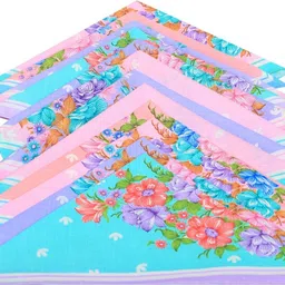 KUBER INDUSTRIES 100% Cotton Women's ["Multicolor"] Handkerchief-image-36