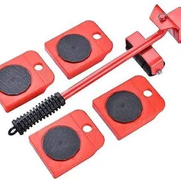 glowenterprise Heavy Furniture Moving System Lifter Kit with 4 Slider, Roller Move Tools, (Red) Appliance Furniture Caster-picture-13