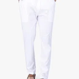 Rajubhai Hargovindas White Cotton Narrow Cut Elastic Pyjama Men Pyjama-picture-14