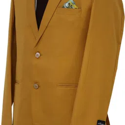 gargian master cut Men Solid Single Breasted Formal, Party Blazer image 5