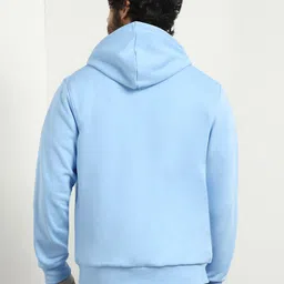 nobero Men Full Sleeve Solid Hooded Sweatshirt image 2