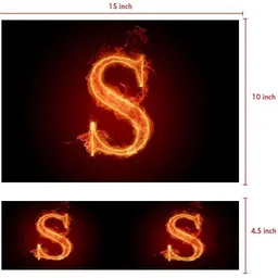 POINT ART HQ Laptop Skin Decal Sticker Vinyl Fits Size Bubble Free � S Fire Primium Matte Vinyl Laptop Decal 15.6 image 4