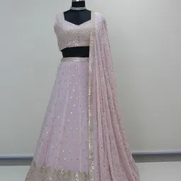 shaadigruh Embroidered Semi Stitched Lehenga Choli-picture-45