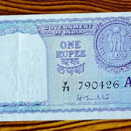 ppecoin Very Rare 1 Rupee Signed by H. M. Patel, old Republic India Note Medieval Coin Collection-picture-19