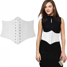 qishtar Women Casual, Evening, Formal, Party White Artificial Leather Reversible Belt-picture-33