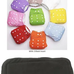 smilykid 100% Cloth Diapers for Babies | Reusable,Washable Adjustable Button & Insert-picture-22