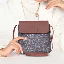 zouk Multicolor Women Sling Bag Kashmir Royals Flap Sling Bag-picture-18