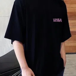 rigo Men Typography Round Neck Cotton Blend Blue T-Shirt-picture-13