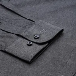 raymond Men Slim Fit Solid Formal Shirt image 4