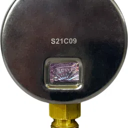 my irigacio world Bottom Mount Pressure Gauge, 7 kg Irrigation Glycerine Filled BSP Male Thread Stainless Steel (¼" Connection / 2 ½" Dial Size) Drip Irrigation Kit image 2