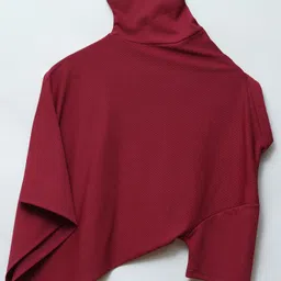 n and j Men Solid Polo Neck Polyester Maroon T-Shirt image 3