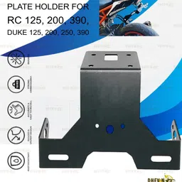 dhevan TT_1L Tail Tidy Number Plate Holder for KTM RC Duke 125 200 250 390 Heavy Metal Bike Number Plate-picture-23