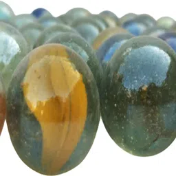 ds company 40 Pcs Kanche Multicolor Glass Marble Ball 40 Pieces image 3