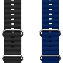 INNOMAX Silicon Straps Compatible with Smartwatch for Men & Women pack of 2 42 mm Silicone Watch Strap-picture-15