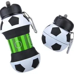 raadhika enterprises Football Design Silicone Collapsible Water Bottle 550 ml Water Bottle-picture-32