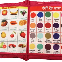 sharvil Cotton Baby Pillow Pack of 1 Alphanumeric, Animals, Fruits image 5