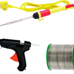 gilhot Soldering Iron Kit - Set of 3 Bundle Pack 3 Soldering Iron Kit | Solder Wire | 20W Glue Gun |Soldering Iron 25 W 25 W Simple image 1