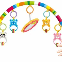 himanshu tex Baby Play Mat Gym Fitness Rack with Hanging Rattle Lights & Musical Keyboard Mat image 3