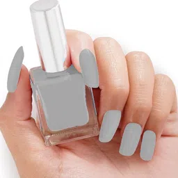 gabbu Creme Finish Nail Polish Long Lasting, Chip Resistant(grey) grey-picture-37