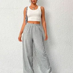 daphne maurier Women Solid Grey Track Pants-picture-28