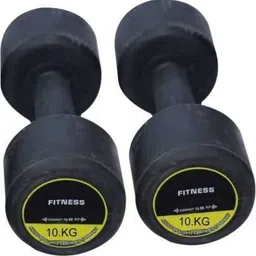 vnh Pair of (10Kg X 2) Rubber Fixed Weight Dumbbell-picture-12