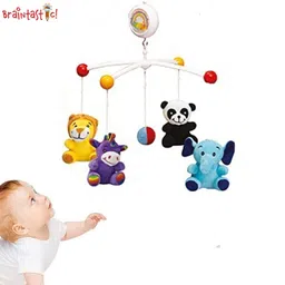 Musical Baby Cot Mobile Hanger for Bed Jhumar/Cradle/Cot Automatic Rotating Toy Rattle-image-15