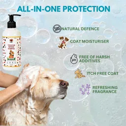 heartie Tick and Flea Defence Shampoo with Neem & Tea Tree Oil, Aloe Vera Flea and Tick Fresh fragrance Dog, Cat Shampoo image 4