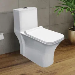 solano Premium Quality Western Toilet/Water Closet/Commode With Soft Close Toilet Seat S/1024 "S" Trap 225MM (9 inch) One Piece Western Commode-picture-12