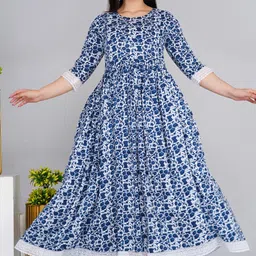 pristyle Women Gown Blue Ankle Length Dress-picture-14