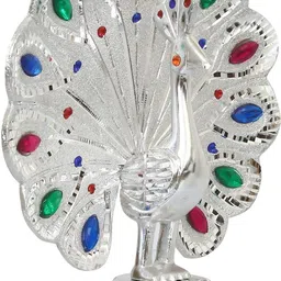 cristavista Standing Decorative Showpiece aluminium (Peacock_1) Decorative Showpiece-10 cm image 5