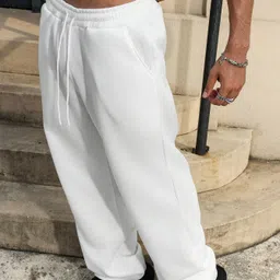 progeny Men Solid White Track Pants-picture-20