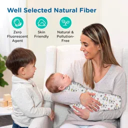 meemee Printed Single Swaddling Baby Blanket for Mild Winter image 3