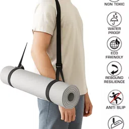 gunshika Premium Non-Slip Yoga Mat for Home & Gym | Thick, Durable & Eco-Friendly Pink 4 mm Yoga Mat image 4