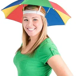 fully Hands Free Cap Umbrella for Rain and Sun Protection for Women Men and Kids Umbrella image 1
