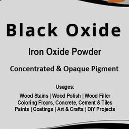 fulora Black Iron Oxide Pigment Powder for Wood, Concrete, Cement & DIY Projects image 3
