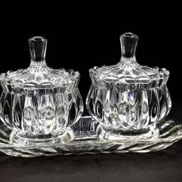 uv max Glass Tea Coffee & Sugar Container - 180 ml-picture-20