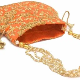 daily deals Women Orange Potli image 3