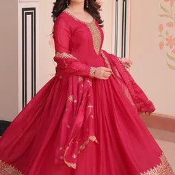 thebestbuyers Georgette Stitched Anarkali Gown-picture-36