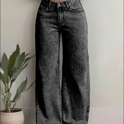 nifty Women Loose Fit High Rise Grey Jeans-picture-12