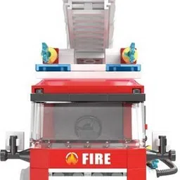 bestie toys City FIRE Station Rescue Team Fighter Building Blocks Bricks for Kids image 4