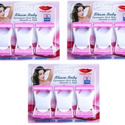 double lips BODY SHAVE & BIKNI RAZERS FOR WOMEN 6 BLADES PACK OF 3, Men & Women-picture-19