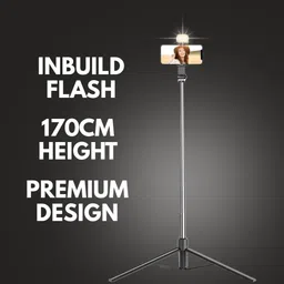 YAARISTYLE Extendable 170cm Selfie Tripod with Light – Great for YouTube & TikTok Tripod Kit image 2