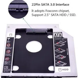 WDNET Hard Drive Caddy 9.5 mm CD/DVD Drive Slot for SSD and HDD Lan Adapter image 3